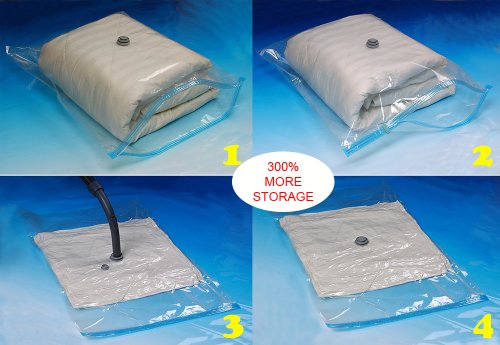 Вакуумный мешок позволил сжать одеяло до размера тонкой пластинки, теперь оно не займёт много места в шкафу купе