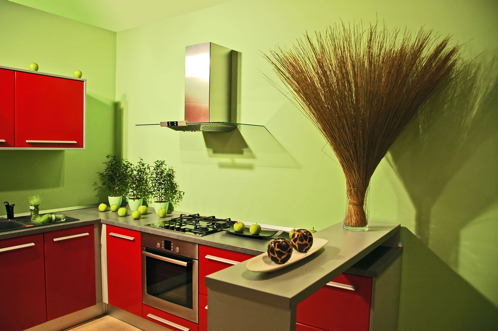 Примеры кухонь с предельно удаленными цветами