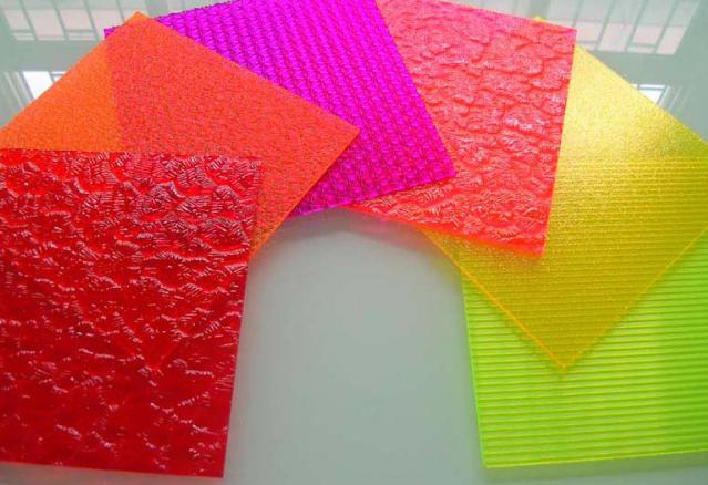 Текстурные пластики Plexiglas цветные