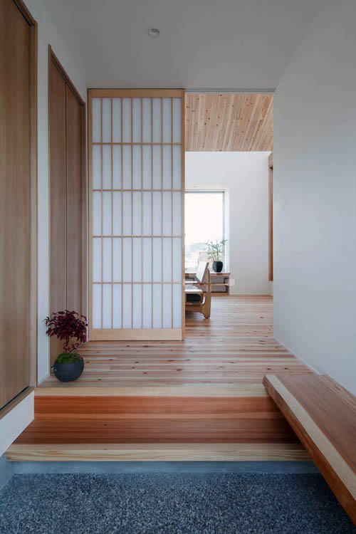 Примеры межкомнатных раздвижных дверей в японском стиле