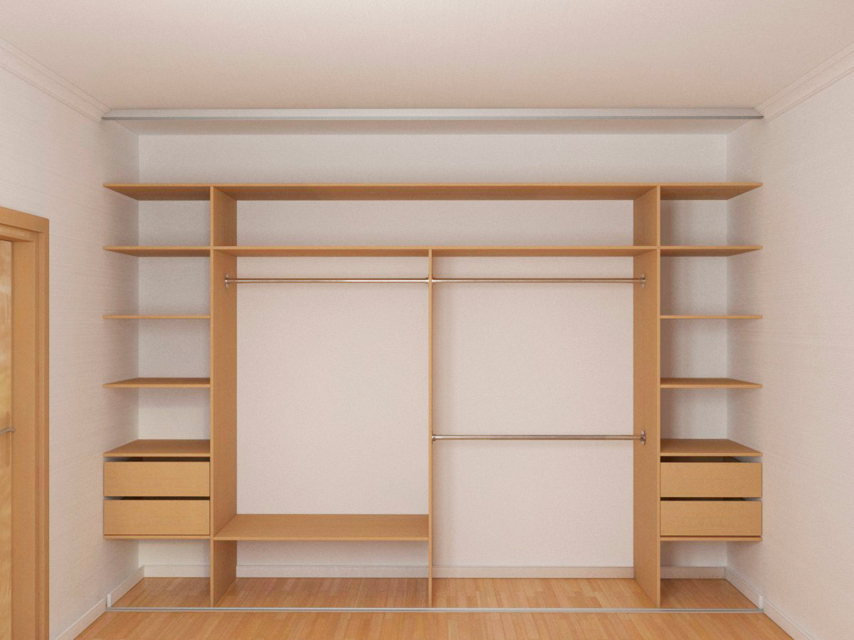 Дизайн проект встроенного шкафа без размеров
