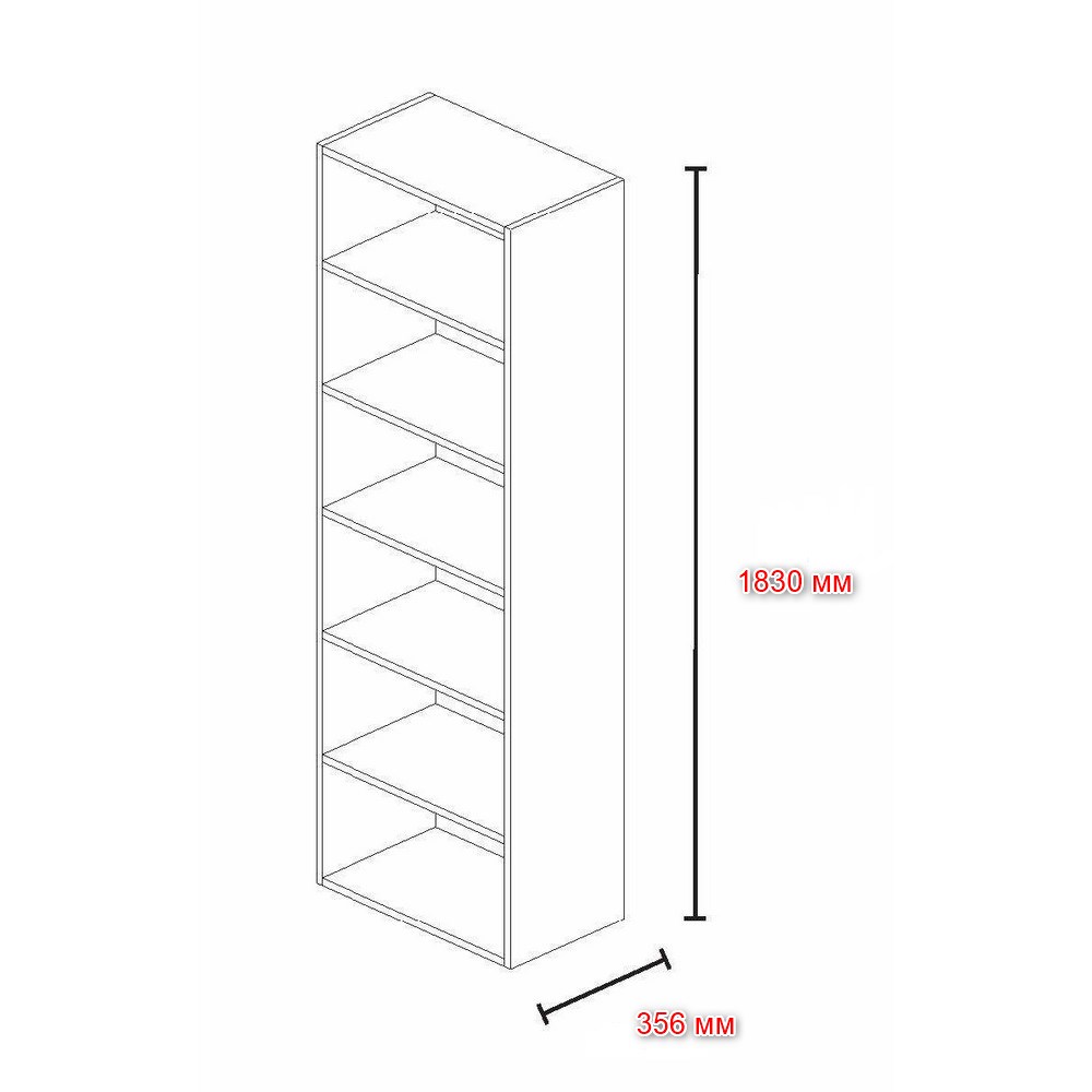 Базовый стеллаж для конструирования высоких модулей с ящиками