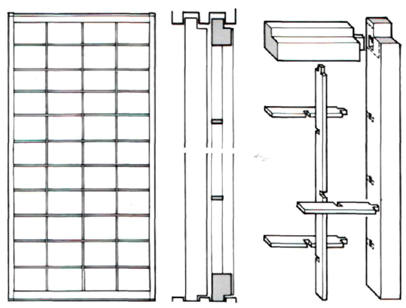 Схема раздвижной двери сёдзи