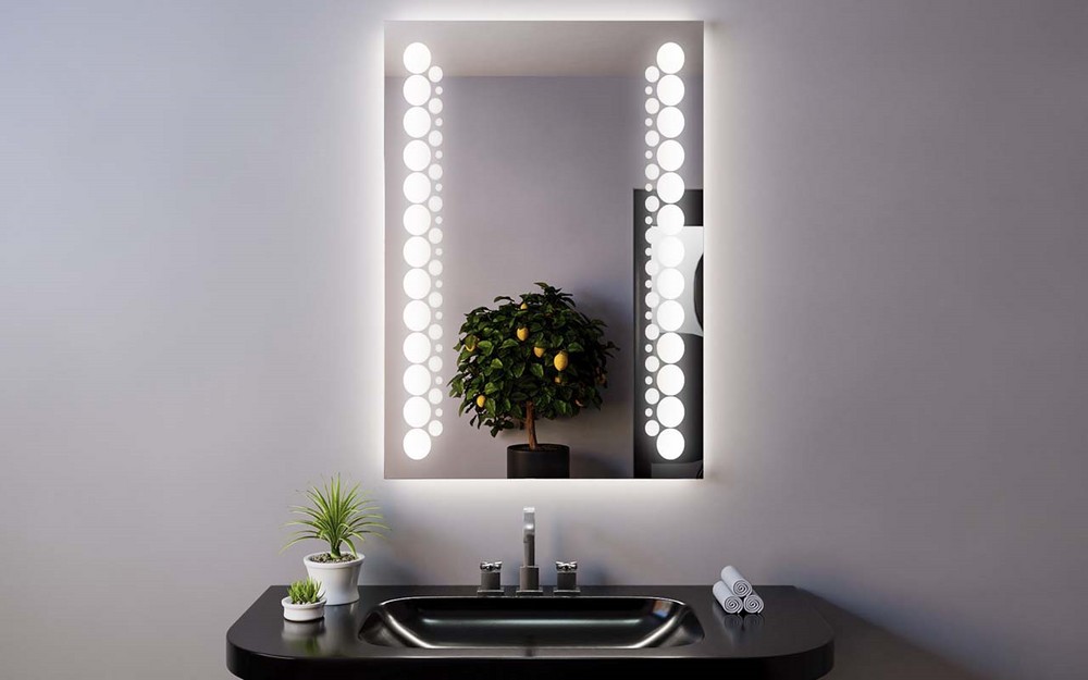 Шкафы в ванную с зеркалами и led подсветкой